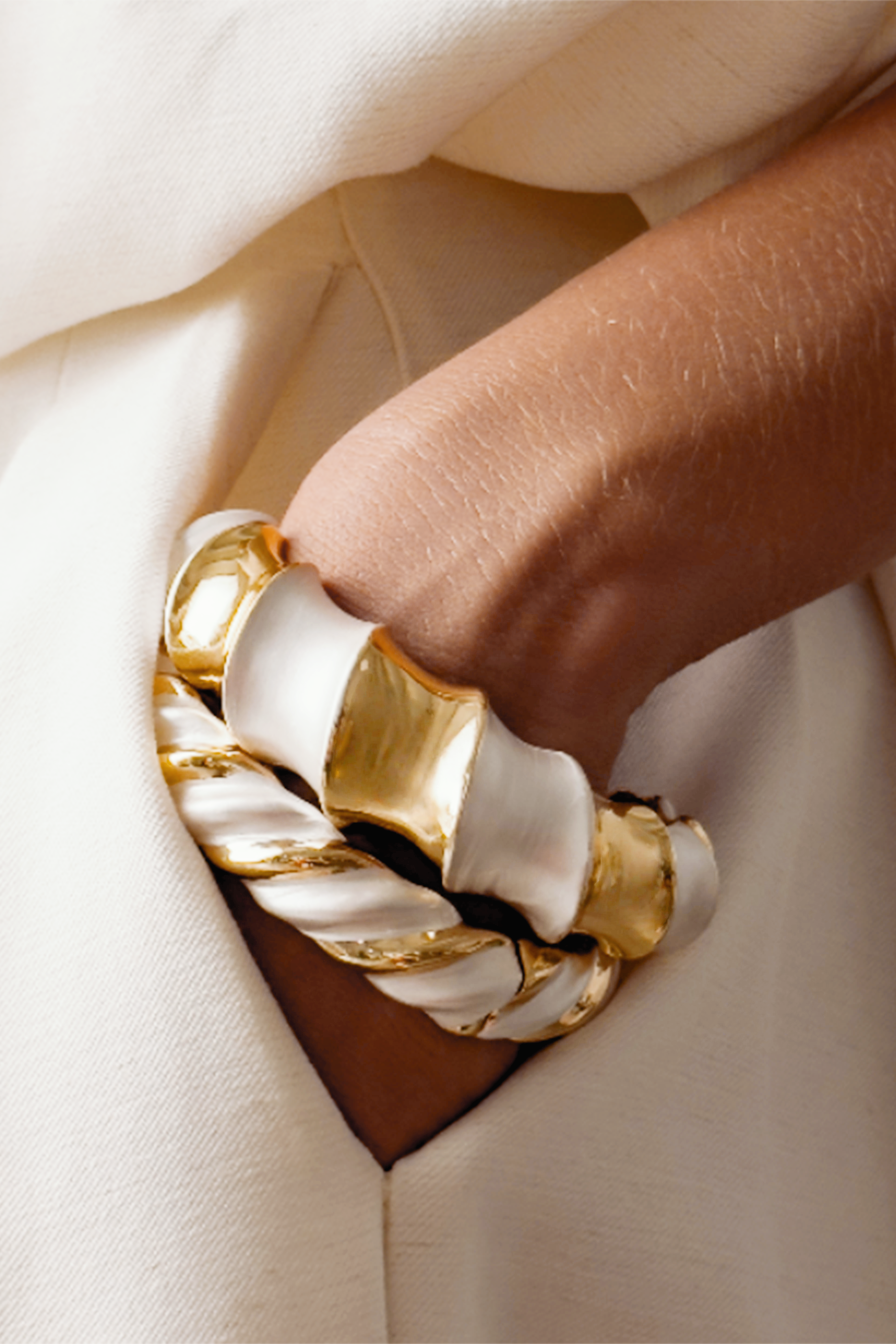 Twisted Mixed-metal Bracelet